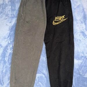 Nike black joggers with yellow swoosh, men Size XXL
